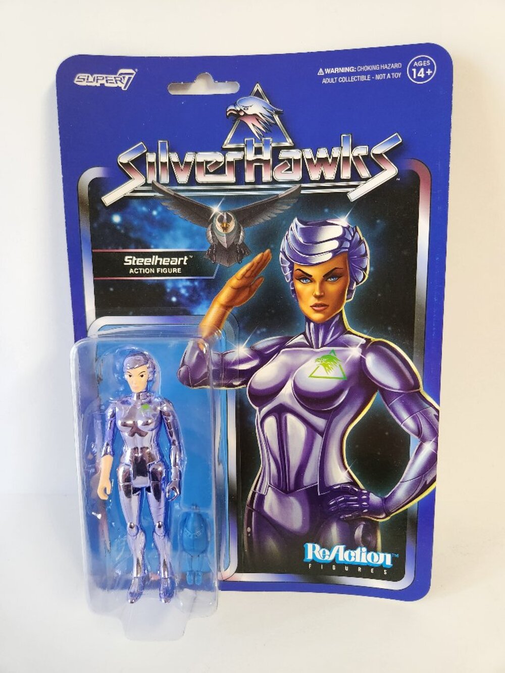 Super7 SilverHawks Steelheart Action Figure 3.75" ReAction Figure New